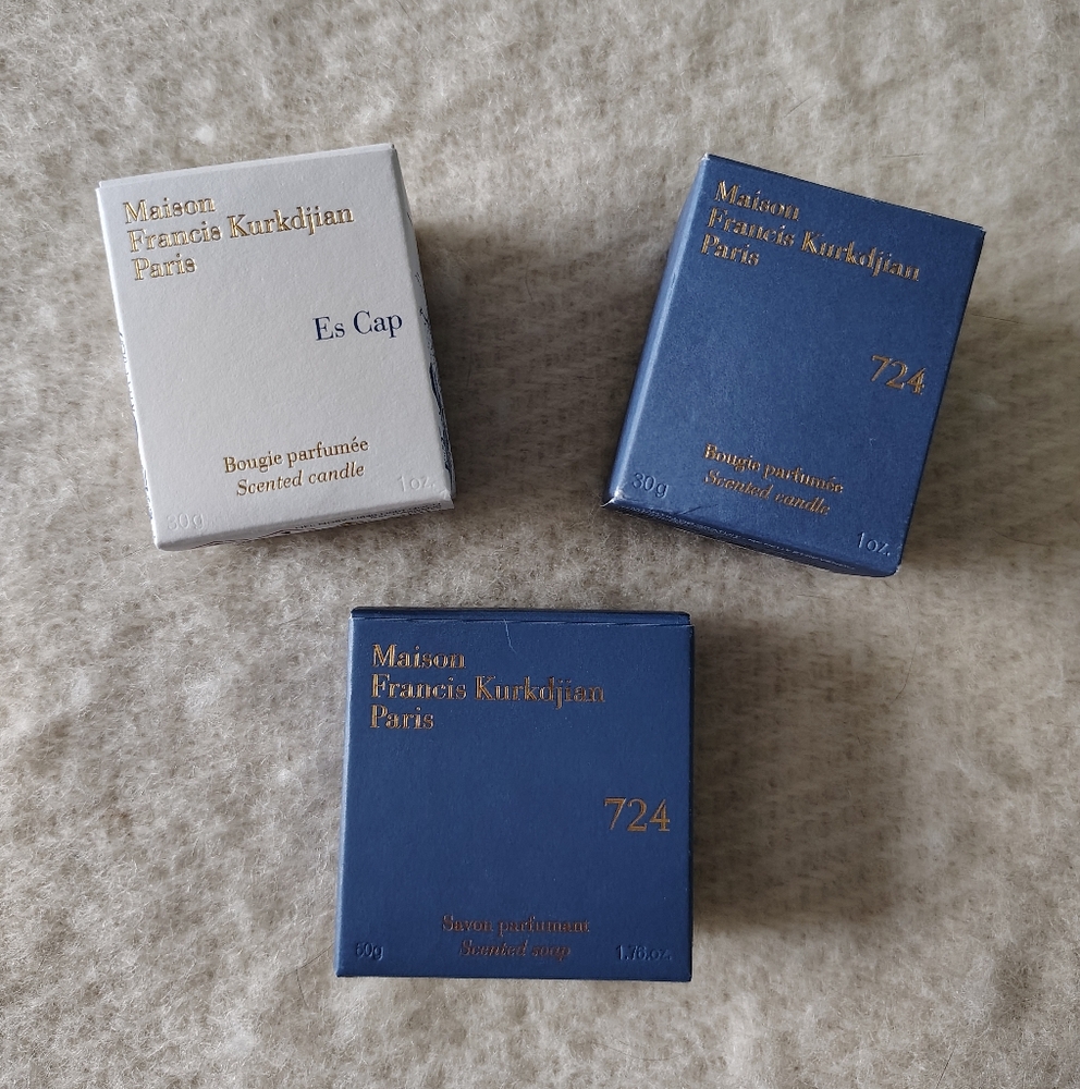 Maison Francis Kurkdjian Blue and White Scented Candle Set